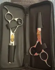 ShearGuru Professional Barber Kit /Salon Haircut Scissors Cutting Set - 6.5"-...