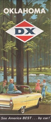 1964 D-X Road Map: Oklahoma NOS