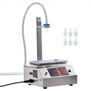 VEVOR Liquid Filling Machine, 30-15000 g Weighing Capacity, Automatic Bottle Filler Machine Bottling Machine Digital Control for Milk, Water, Oil, Win