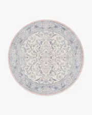 245' Round | Machine Washable Runner Rug | Kid & Pet Friendly | Indoor Rug | Fit For A Queen Soft Lavender Rug by Bridgerton | Ruggable