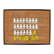 Stand Out Figher - Funny Novelty Doormat Man Cave Floor mat