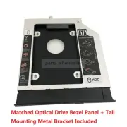2nd HDD Hard Drive Caddy Adapter for Lenovo 100-15 100-15IBD B50-50 + Faceplate