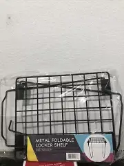 Honey Can Do Folding Wire Locker Shelf -- Black (TRL- PO-54)