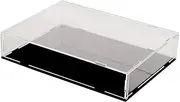 [Evron] Display Case for Collectibles Assemble Clear Acrylic Box Alternative Glass Case for Display Action Figures Home Storage & Organizing Toys (10.5x7.5x2 inch; 26x19x5 cm)