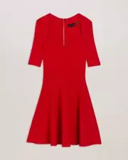 NWT Ted Baker Milly Dress Red Perfect For Holidays Sz 10 US Ted Baker Sz 1