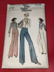 Vintage 79s Vogue pattern- ladies Pants UNCUT- Size Waist 83 Cm