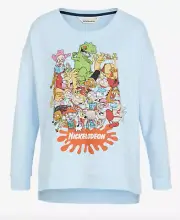 NEW PETER ALEXANDER NICKELODEON BLUE SWEATER PYJAMA PJ TOP MEDIUM M RRP$79.95