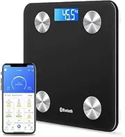 New Digital Electronic Bathroom Scale 180KG Backlit Weight Management (Black Bluetooth 2)