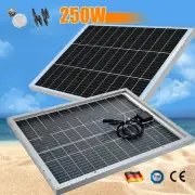 250W 12V Bifacial Solar Panel Mono Caravan Home Off Gird Battery Charging Power