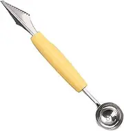1pc Dual-Head Fruit Ball Carving Knife Fruits Scoop Melon Digger Baller for Kiwi Waterlemon Kitchen Gadget (Size : 18.5 * 3cm)