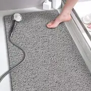 15.7× 36 in Shower Mat Bathtub Mat Non-Slip Soft Mat with Drain PVC Loofah