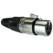3 pin FEMALE XLR MIC MICROPHONE CABLE cord replacement end jack PLUG CONNECTOR