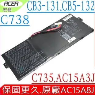 ACER AC15A8J 電池(原廠)-宏碁 CB3-131 電池,CB3-131-C2E2,CB3-131-C2Q4,CB3-131-C4SZ,CB3-131-C7NJ,CB3-131-C3KD,CB5-132,CB5-132T-C0KZ,CB5-132T-C1LK,CB5-132T-C7D2,C735