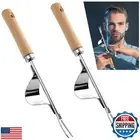Leriton 2 Pcs Hand Weeder Puller Tool for Garden Stainless Steel Two Pronged