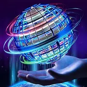 Flying Orb Ball Toy 2022 Upgraded, Hover Orb Ball with Lights, Hand Controlled Flying Spinner Mini Drone Ball, Magic Boomerang Ball Drone, Cool Toys Birthday Gift for Kids Adults Indoor Outdoor (Blue)