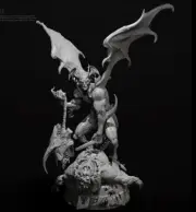 75mm Resin Figure Monster Killer Unassembled Unpainted td-6177