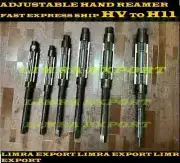 New Adjustable Hand Kingpin Reamer 7 Pcs HV - H3 , 1/4" - 15/32" Inch 6 Blades