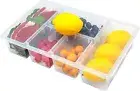 MANO Large Divided Snackle Box Carcuterie Container Compartment Refrigerator Org