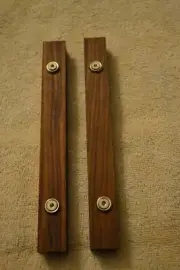Side Rails for Pioneer SPEC-1 Pre or SPEC-2 Amp. Black Walnut. Also fits C-77