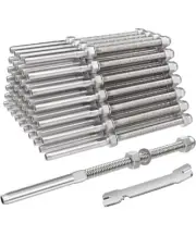 50 Pack 6" Long Swage Threaded Stud Tension End Fitting Terminal for 1/8"