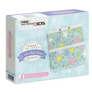 【二手主機】任天堂 NEW 3DS NEW3DS COLORFUL STAR 日規機 七彩星星 限量版 附原廠充電器