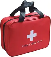 Small First Aid Kit Bag Empty, First Aid Bag Pouch Compact Survival Medicine Bag for Home Office Car Businesses Camping(Empty Bag)