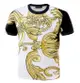 FINDSENSE Z1 日系 流行 男 時尚 黑白拼色 大黃花圖案 短袖T恤 特色短T