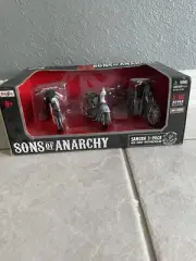 MAISTO SONS OF ANARCHY SAMCRO 3-PACK HARLEY MODEL BIKES RARE
