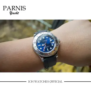 原裝進口瑞士PARNIS 柏尼時 冰晶藍遊艇116622-勞yacht機械錶水鬼潛水錶手錶腕錶運動錶禮物116655