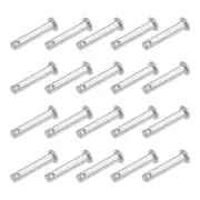 Single Hole Clevis Pins - 5mmx25mm Flat Head 304 Stainless Steel Pins 20Pack