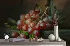3D Oil Painting Grape Wallpaper Wall Mural Removable Self-adhesive 240