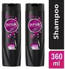2 Pcs Sunsilk Stunning Black Shine Shampoo For Healthy Hair 360 ML Brand New