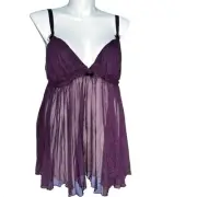 NWT Dreamgirl plum plus size sheer negligee size 3X 4X