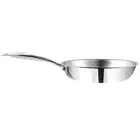 Vinod Platinum Triply Stainless Steel Frypan-Induction & Gas Base, Heavy Bottom