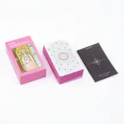 Pink Border Tarot Card Deck with Guidebook 78Pcs English Version Family Gatherin
