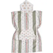 LVD Microfibre Adult/Teen Hooded Beach Absorbent Towel Poncho w/ Bag Safari