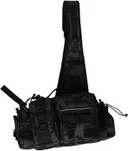 Milisten High-end Lure Bag Waterproof Fishing Tackle Backpack Crossbody Carry Repair Tools for Hiking Camping Hunting