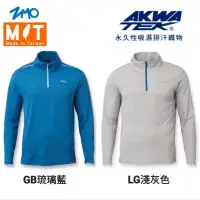 在飛比找蝦皮商城優惠-ZMO 男AKWATEK小立領長袖吸濕排汗衫 NP717(永