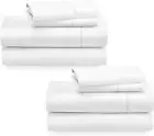 2-Pack Bed Sheets Full Size - 400 Thread Count 100% Cotton Sateen - Extra Soft,