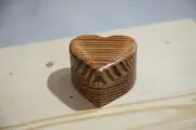 Heart Shape Pet Cremation Urn for Pet Ashes Wooden Dog Cat Memorial Keepsake Box