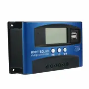 100A Solar Panel Battery Regulator Charge Dual LCD USB Controller 12V/24V