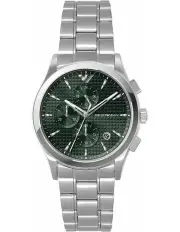 [Emporio Armani] Silver Tone Chronograph Watch