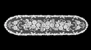 Lace Table Runner White 13" x 54" Victorian Rose Dining Room Livingroom Bedroom