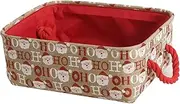 INough Happy Father's Day Gifts Basket Box Empty, Easter Decor Collapsible Storage Bins with Handles Bright and Festive Gift Storage Container for Baby/Kids/Nursery Room