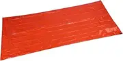 Outdoor PE Material Emergency Sleeping Bag, Thermal Reflective Orange, Compact and Reusable with Wind for Camping