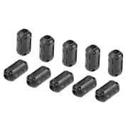 10Pcs Ferrite Cores Ring RFI EMI Noise Suppression Cable Clip Fit 4.7-6.7mm