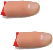 2Pcs Thumb Tip Magic Trick Gimmick for Close up Illusions and Disappearing Silk