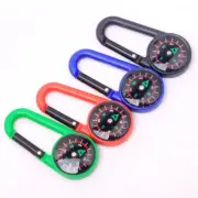 Mini Compass Keychain Outdoor Camping Survival Portable Hiking Carabiner KeyRing