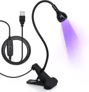 AORAEM Nail Lamp LED Nail Manicure Dryer Curing Light with Black Gooseneck an...