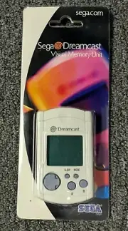 SEGA Dreamcast VMU White Brand NEW Factory SEALED Visual Memory Unit Card